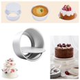 thumbnail image 4 of JASKFLY Aluminum Baking Tools Detachable Bottom Round Cake Pan Set 4 6 8 10 Inch Aluminum, 4 of 9
