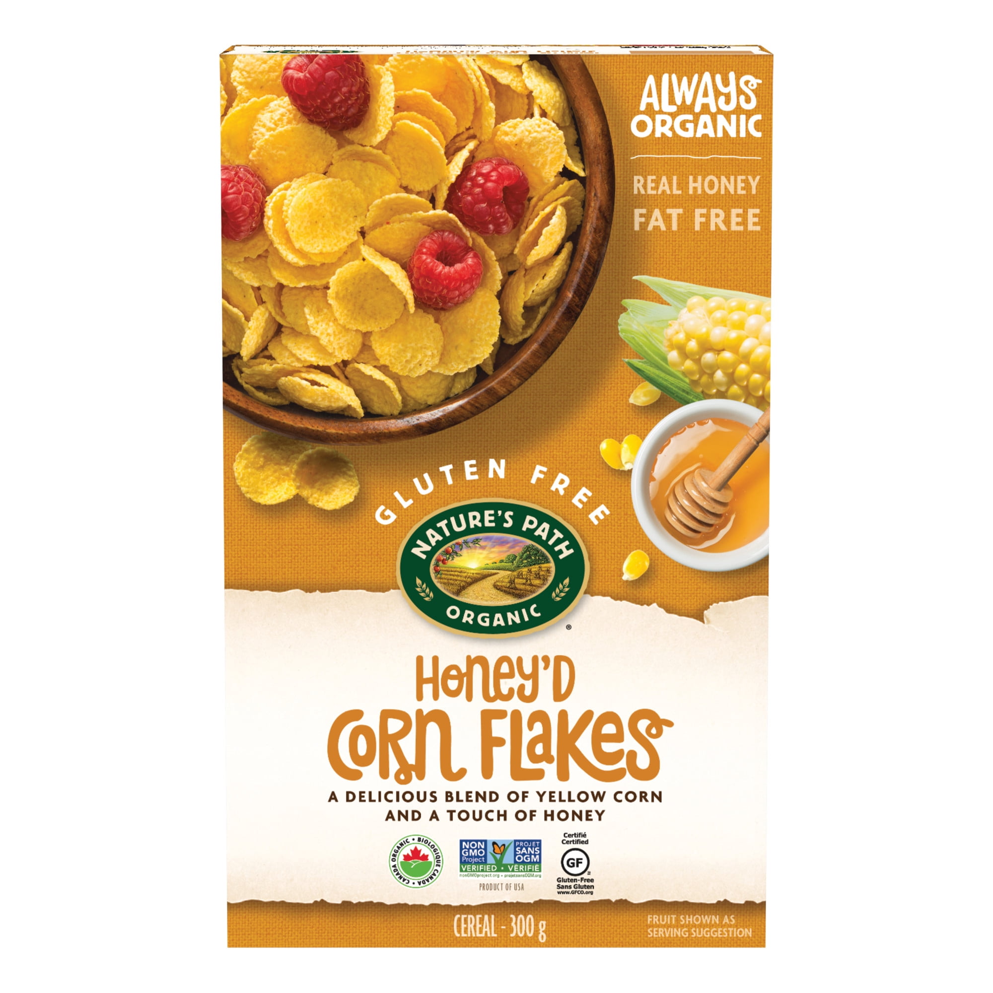 Nature's Path Natures Path Organic Honey'd Corn Flakes