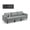 Gris Foncé, variante sur Costway Canapé Modulaire 3 Places avec Prises USB et Pochette de Rangement Latérale Gris Foncé