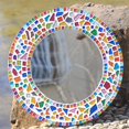 thumbnail image 4 of simhoa 160g Mosaic Tiles Stained Glass - Assorted Colors Transparent Mosaic Glass Tiles 14mm, 4 of 8