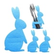 thumbnail image 4 of Birdeem Easter Bunny Cutlery Set 4 Easter Bunny Cutlery Set Happy Easter Decoration, 4 of 6