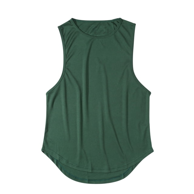 Birdeem Tank Top for Men Mens Solid Color Sleeveless Hooded Blouse