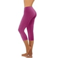 thumbnail image 1 of Aqestyerly Pantalon Capri à Jambe Grand Taille Haute pour Femme, Uni Extensible, Mode Décontractée, Grand, 1 of 6