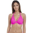 thumbnail image 1 of Freya Womens Sundance Underwire Bandless Halter Bikini Top, 30E, Hot Pink, 1 of 4