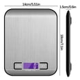 thumbnail image 3 of LSLJS Household Stainless Steel Electric Kitchen Small Electronic Charging Food Baking Scale Baking Scale, 3 of 6