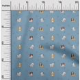 thumbnail image 1 of oneOone Silk Tabby Fabric Grass & Puppies Dog Printed Craft Fabric BTY 42 Inch Wide, 1 of 4