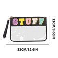 thumbnail image 3 of Snack Storage Bag | Transparent Zipper Pouch Waterproof Handheld Makeup Bag Portable Toiletry Organizer for Travel Snacks Cosmetics Toiletries Storage, 3 of 6