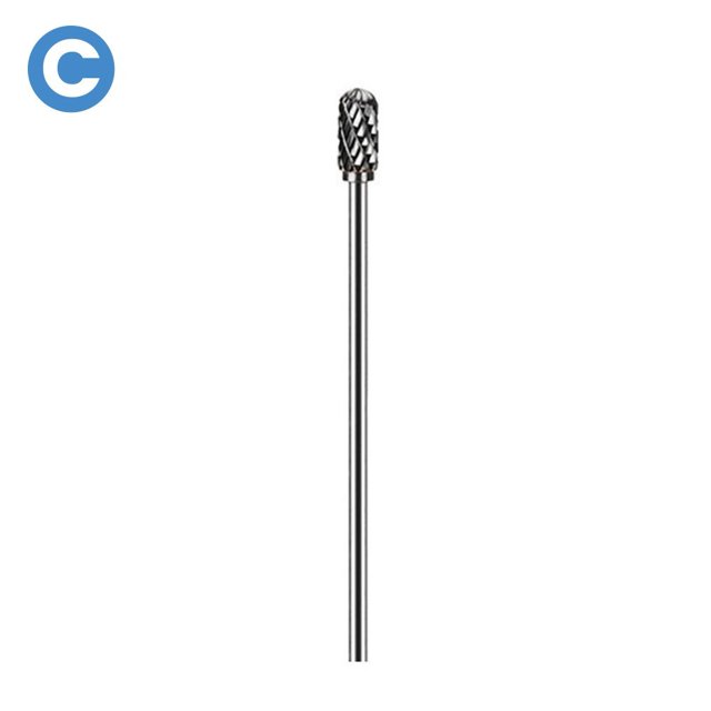 100mm Longue Portée Fraise Rotative Double Coupe Carbure de Tungstène Sculpter Bit 3mm Tige
