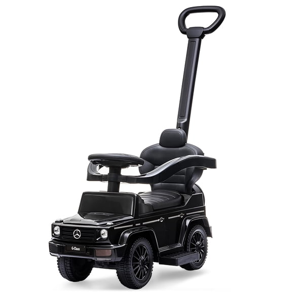 Best Ride On Cars Kids Stroller Mercedes G-Wagon 3 in 1 Push Car, Black