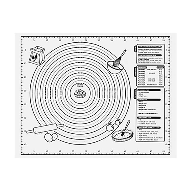 Extra Large Non Stick EVA Baking Mat With Measurement Markings For Rolling Dough And Non Kitchen Countertop