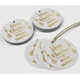 thumbnail image 4 of Inkdotpot Gold Foil Paper Hang Tags Merry Christmas & Happy Holiday Favor Tags 100 Pieces, 4 of 6