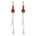thumbnail image 4 of Christmas Earrings Candy Cane Xmas Tree Bell Dangle Earrings Drop Earrings, 4 of 10