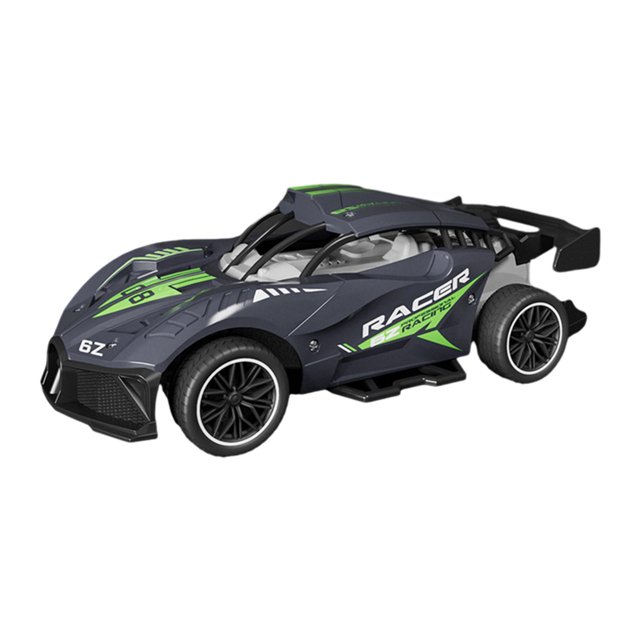 SIYTUAU Rechargeable Rc Drift Race Car Remote Control Vehicle Large 9.8 Inch Body Green Design For Kids High Speed Outdoor Play Vehicle Fun Green