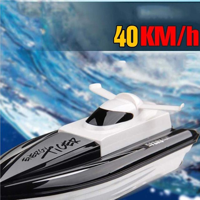 Maoww 2.4G Remote Control Electric High Speed Boat USB Charging Kids RC Boat Water Toy No.1