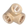 thumbnail image 1 of 4-Way Iron Pipe, Sturdy Spiral Anticorrosion Four-Way Iron Pipe Fitting  For DIY Project For Air Compresser, 1 of 8