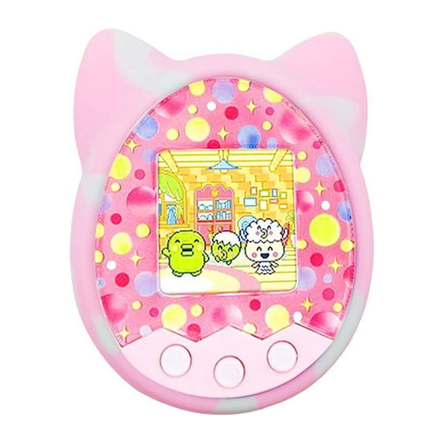 AMERTEER Protective Cover Shell Silicone Case Game Machine Cover for Tamagotchi Cartoon Electronic Game Machine
