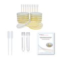 thumbnail image 1 of EZ BioResearch Bacteria Science Kit: Pre-poured LB Agar Plates and Cotton Swabs, E-Book for Science Fair Project with Award Winning Experiments, 1 of 3