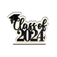 thumbnail image 2 of EGNMCR Room Decor, Home Decor 2024 Graduation Season Wooden Setup Holiday Home Decoration Wooden Sign Graduation Party Desktop Decoration Display items, 2 of 4