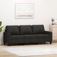 thumbnail image 1 of vidaXL 3-Seater Sofa Black 180 cm Fabric, 1 of 5