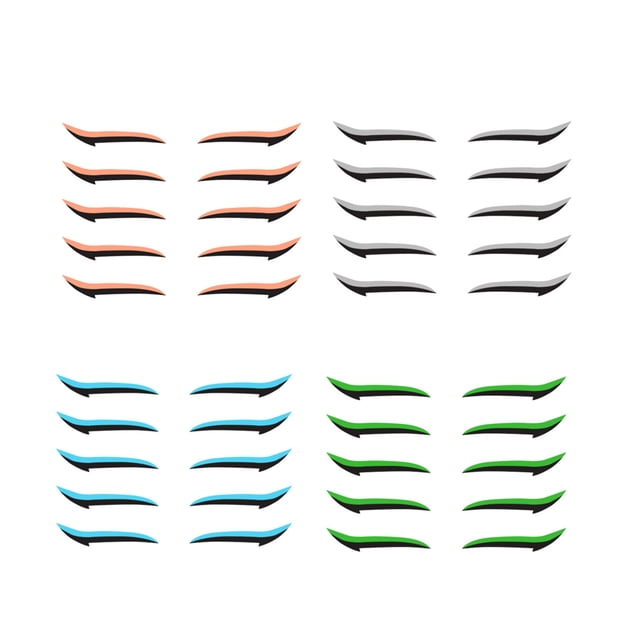 Amdohai Eyeliner Sticker Double Eyelid Tape Glitter Eyeliner Eyeshadow Sticker Eye Makeup Tool