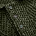 thumbnail image 4 of Chandail Slim Fit pour Hommes, Manches Longues Col Rabattu, Basique Décontracté pour Automne et Hiver, 4 of 9