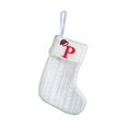 thumbnail image 1 of Decorative Knitted Christmas Socks Bag for Kids with Embroidery Letters Candy Themed Holiday Stocking, 1 of 3