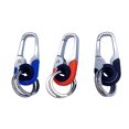 thumbnail image 1 of Men Car Keychain Key Ring Holder Metal Organizer Camping Keyring Double Ring Design Buckle Pendant Fashion Female Keyring Auto Accessories Black, 1 of 9
