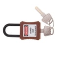 thumbnail image 4 of PL38-KD 38 mm PVC Curved Safety Lockout Padlock Brown, 4 of 9