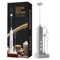 thumbnail image 1 of Rechargeable Electric Hand Mixer Milk Frother with 3 Stainless Steel Whisks, Grey, 1 of 5