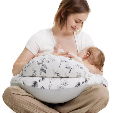 Momcozy Oreiller d'Allaitement Original Format Standard, Oreillers d'Allaitement Ergonomiques, Courroie de Taille Ajustable