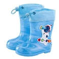 thumbnail image 1 of PMVFHDE Bottes de Pluie Rouges pour Tout-Petits Chaussures de Pluie pour Enfants Galoches Dessin Animé Garçons et Filles Bottes de Pluie pour Bébé Dessin Animé Chaussures d'Eau Bleu,3, 1 of 3
