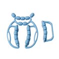 thumbnail image 1 of jinwen 2 Pieces Muscle Relax Roller Massagers Circular Leg Clamps for Arms Neck Gym Blue, 1 of 9