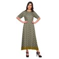 thumbnail image 1 of Moomaya Kurti Longue Imprimée Tenue d'Été Tunique Ligne A pour Femmes, 1 of 5