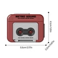thumbnail image 3 of HLONK Retro Styled Mini Recorders Cassettes Player for Music Playback Recording, 3 of 14