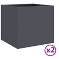 thumbnail image 4 of vidaXL Planter Stand Outdoor Raised Garden Bed for Vegetables Corten Steel, 4 of 6