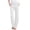 White, variant on TIMIFIS Pants For Women Women Casual Cotton And Linen Solid Drawstring Elastic Waist Long Straight Pants Business Casual Pants For Women