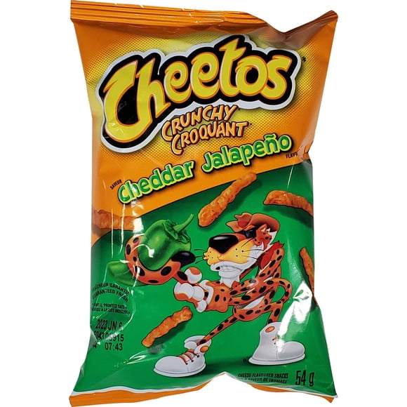 Cheetos Crunchy Jalapeno Cheddar - 40ct - 57g - Bold Heat Meets Savory Cheese (40x57g)