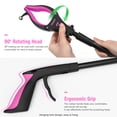 thumbnail image 3 of KEKOY 32'' Folding Grabber Reacher Tool with Light, Trash Grabber Reaching Pick up Aluminum Purple, 3 of 8