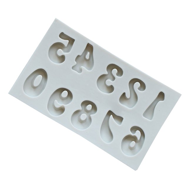 Silicone DIY Mold Interesting Home Bakery Alphabet Number Baking Tools Cakes Making Mould Cake Decorating Tool Kitchen Gadget Numbers