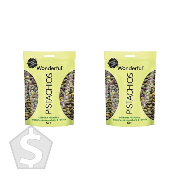 Wonderful No Shell Dill Pickle Pistachios - Pack of 2