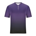thumbnail image 4 of Plebaso Mens Fashion Tshirts Button Short Sleeve Pullover Shirts Summer Casual Basic Tees Tops for Men, 4 of 6