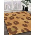 thumbnail image 3 of Ahgly Tapis Rectangulaire Lavable en Machine Intérieur Transitionnel Acajou Brun, 5 Pieds x 7 Pieds, 3 of 7