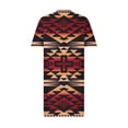 thumbnail image 4 of Birdeem Robe Grande Taille pour Femmes Col en V Été Décontractée Robes d'Été Poche Genou Manches Courtes avec Poches, 4 of 5