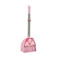 thumbnail image 2 of Kids Broom Dustpan Set Children Sweeping House Cleaning Toy Set for Toddlers Pink, 2 of 8