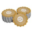 thumbnail image 1 of Inkdotpot Silver Foil Paper Hang Tags Happy Diwali Favor Tags 50 Pieces, 1 of 6