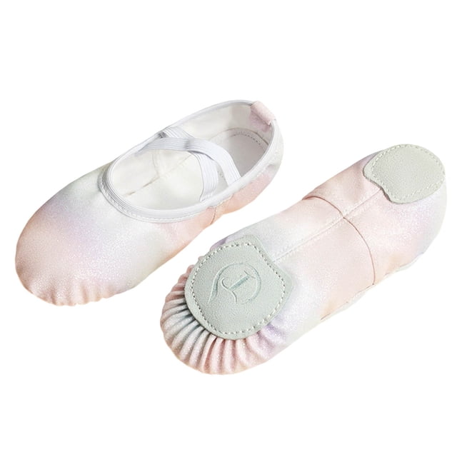 Girls' Bright Soft Sole Dance Shoes, Performance and Practice Paw Dance Footwear