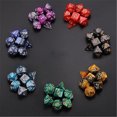 thumbnail image 3 of 49 PCS Double-Colors Polyhedral Dice For Dungeons And Dragons Table Games, 3 of 7