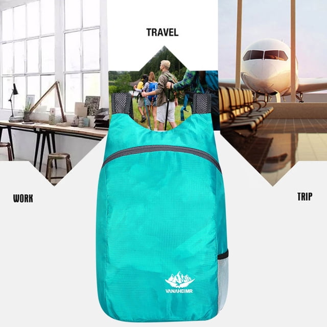 HOARBOEG Sac à Dos de Randonnée Léger et Pliable, Sac de Jour de Randonnée, Sac à Dos Léger et Pliable pour Voyage Camping Extérieur