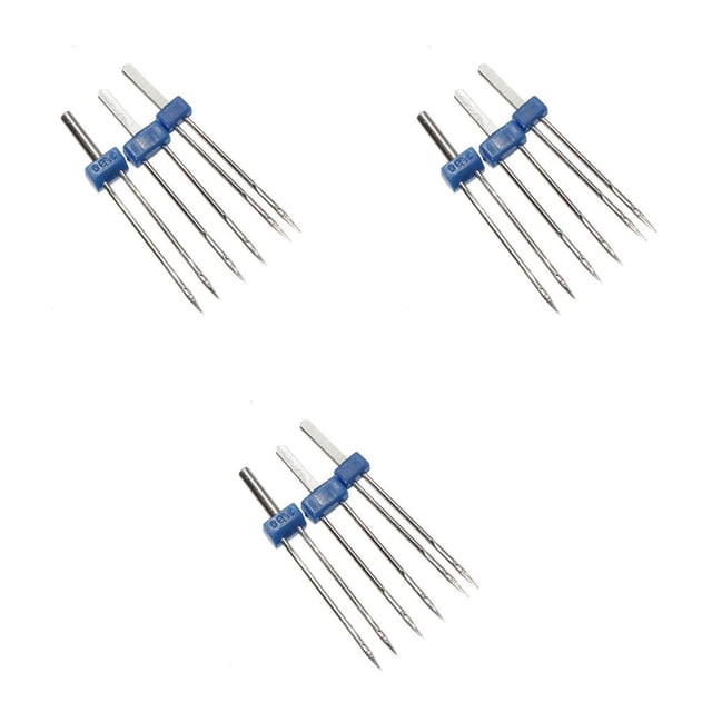 Thinsony 3 Pcs Machine à Étirer Jumelle Machine à Coudre Domestique Épingles Doubles Robuste Bricolage Accessoires d'Artisanat 3Ensemble