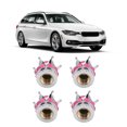 thumbnail image 4 of Housses de Soupapes de Roue, 4 Pcs Universelles Légères pour Potence de Roue pour Voitures Camions Bicyclettes Rouge Rose, 4 of 8